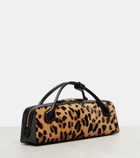 Alaïa Le Teckel leopard-print calf hair clutch