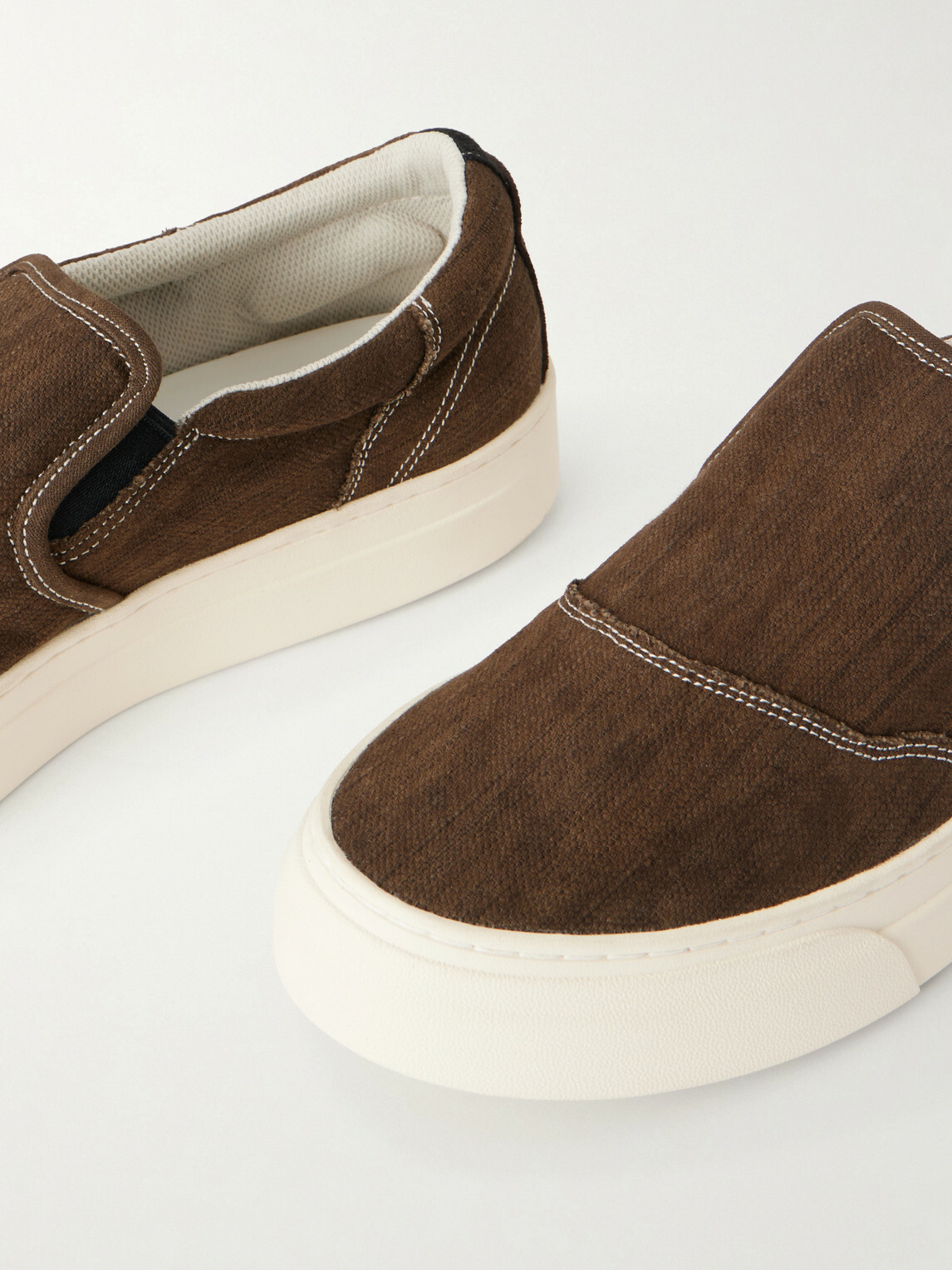Omni - Lister Canvas Slip-On Sneakers - Brown
