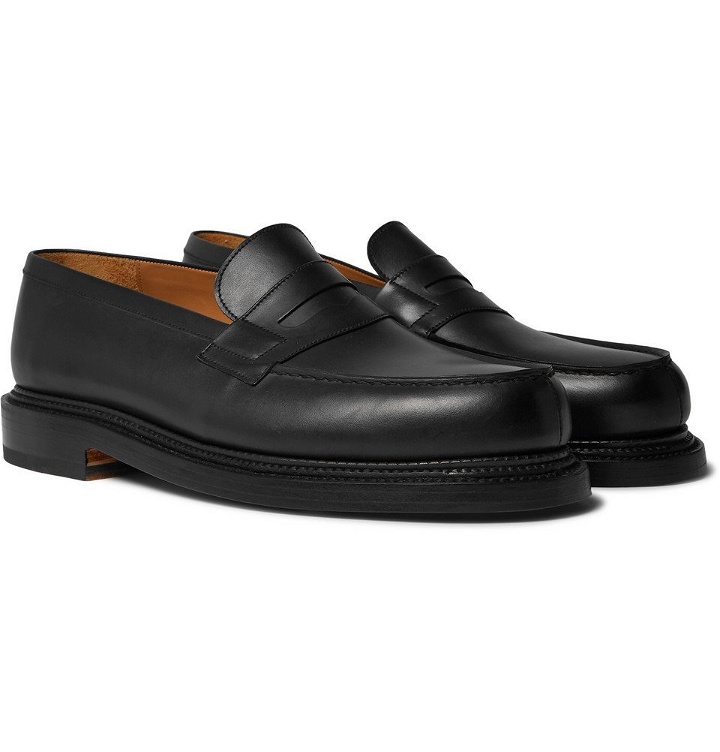 Photo: J.M. Weston - 180 The Moccasin Leather Loafers - Black