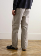 Folk - Tapered Cotton-Canvas Trousers - Neutrals