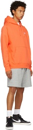 Nike Orange Fleece Sportswear Club Hoodie