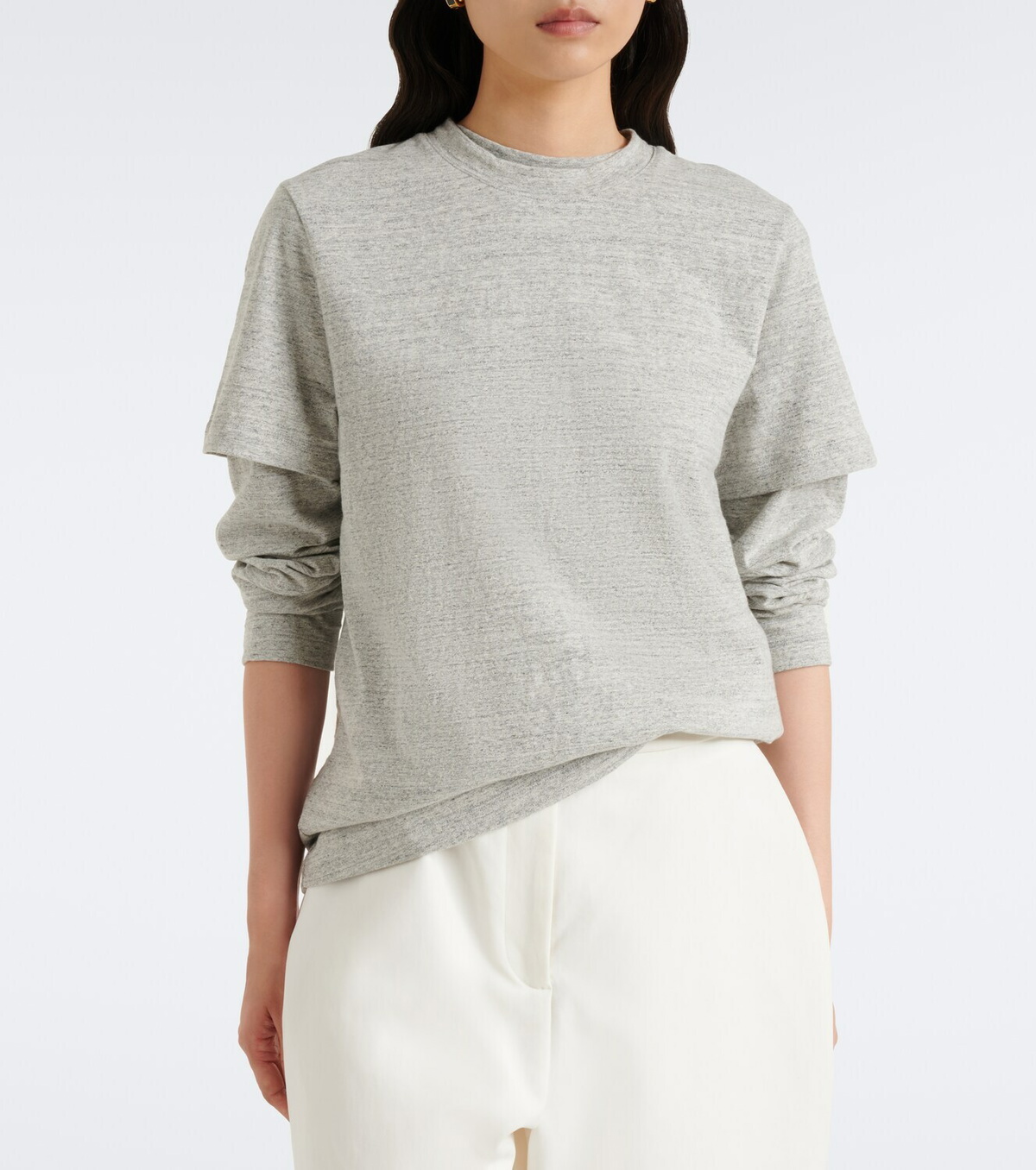 Róhe Mouliné cotton jersey T-shirt