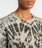 Proenza Schouler Mia tie-dye cotton jersey top