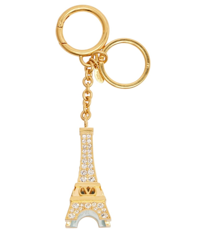 Photo: Valentino Garavani VLogo Signature Eiffel Tower keyring
