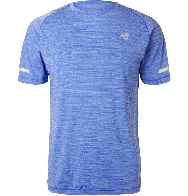 Photo: New Balance - Mélange Jersey T-Shirt - Men - Blue