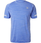 New Balance - Mélange Jersey T-Shirt - Men - Blue