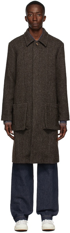 Photo: Labrum Brown Tweed John Naimbana Coat