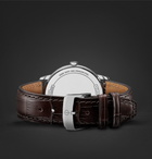 Baume & Mercier - Classima Quartz 40mm Steel and Croc-Effect Leather Watch - White