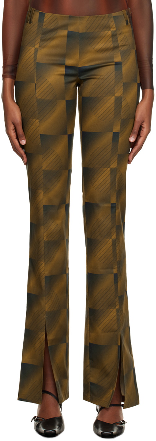 ELLISS Brown Planet Illusion Trousers
