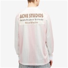 Acne Studios Men's Erwin Sports Jersey in Pink/White
