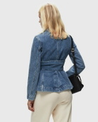 Stine Goya Belted Tailored Jacket Blue Denim Jackets