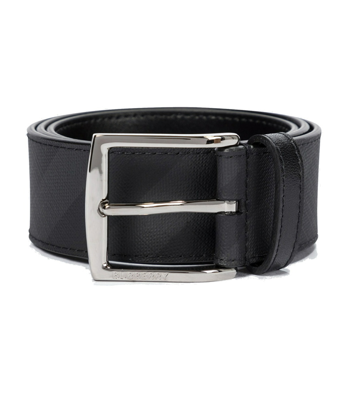 Photo: Burberry - London check leather belt