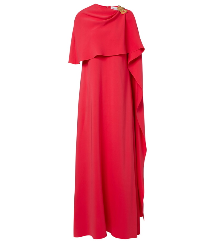 Photo: Oscar de la Renta Embellished silk-blend georgette gown