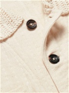 Karu Research - Chrochet-Trimmed Cotton Chore Jacket - Neutrals