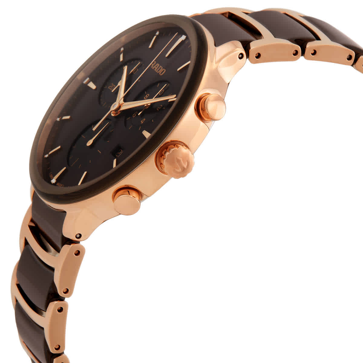 Rado Centrix Chronograph Quartz Brown Dial Mens Watch R30212302