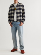 YMC - Bowling Checked Flannel Overshirt - Blue
