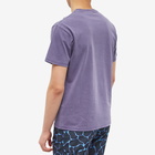 Gramicci Men's One Point T-Shirt in Purple Pigment