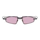 Kuboraum Black and Pink H73 BL Sunglasses