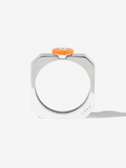 EÉRA 18K White Gold Diamond Enamel Ring