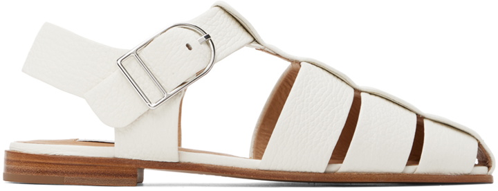Photo: Gabriela Hearst Off-White Lynn Flat Sandals