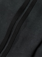 Amomento - Striped Peached-Crepe Jacket - Black