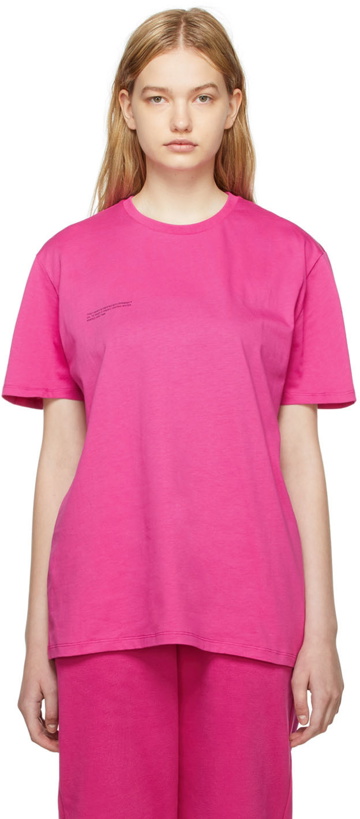 Photo: PANGAIA Pink Organic Cotton T-Shirt