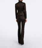 Gucci Duchess satin flared pants