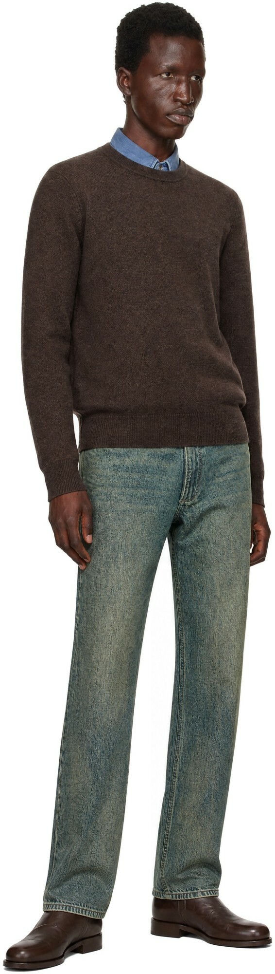 rag & bone Brown Vernon Cashmere Sweater