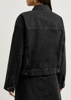 Skall Studio Inger Panelled Denim Jacket Black