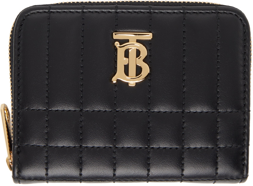 Photo: Burberry Black Quilted Leather Lola Zip Wallet