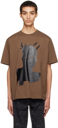 Études Brown Jean-Michel Basquiat Edition Wonder Self-Portrait T-Shirt