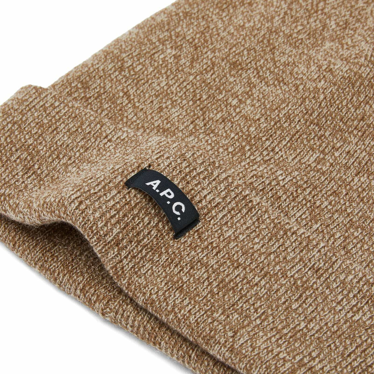 A.P.C. Men's Autumn Beanie in Heather Brown 