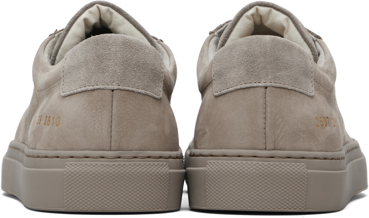 Common Projects Gray Nubuck Achilles Sneakers