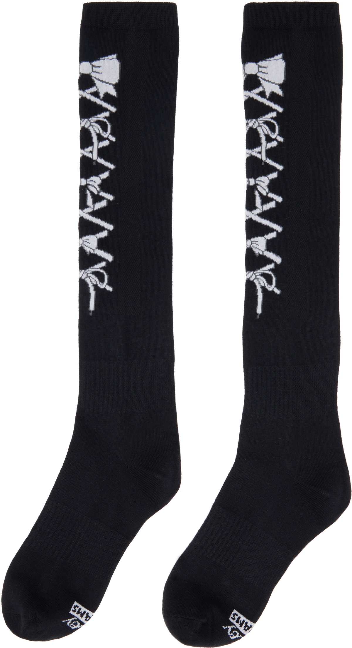 Ashley Williams Black Lace Knee Socks