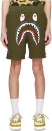 BAPE Khaki Shark Shorts