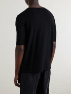 William Lockie - Virgin Wool T-Shirt - Black