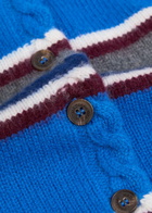 Damson Madder Sofie Striped Wool Vest Blue
