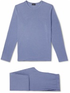 Hanro - Smart Sleep TENCEL™ Lyocell-Blend Jersey Pyjama Set - Blue