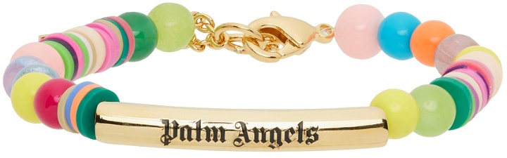Photo: Palm Angels Multicolor Logo Rainbow Bracelet