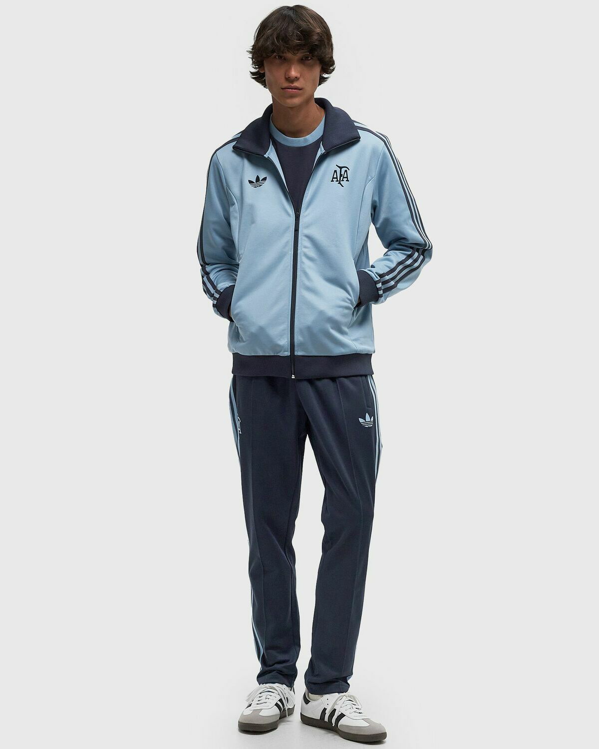 Adidas Argentina 50th Anniversary Men's Track Top Blue Mens