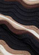 Raith Primavera Wavy Crochet Cotton Shorts Black