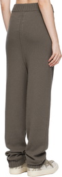Rick Owens Gray Concordians Rasato Cashmere Knit Lounge Pants