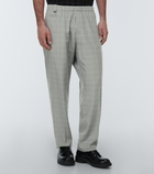 Undercover Checked silk-blend pants