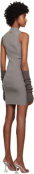 Heron Preston Taupe 'HPNY' Minidress