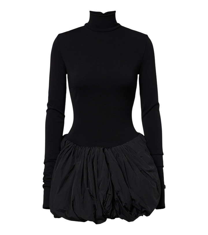 Photo: Magda Butrym Paneled wool-blend minidress