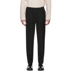 LHomme Rouge Black Comfort Loose Fit Trousers