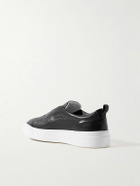 Kiton - Leather Slip-On Sneakers - Blue