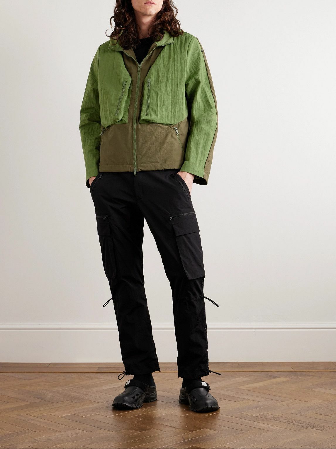 SAIF UD DEEN - Action Two-Tone Shell Jacket - Green