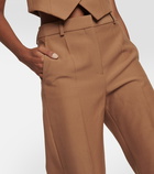 Stella McCartney High-rise wool wide-leg pants