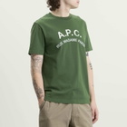 A.P.C. Men's Vintage T-Shirt in Dark Green